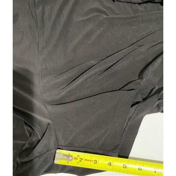 Emma & Michele Womens 3X Black Wrap Dress With Pockets & Tie Waist - Picture 12 of 13